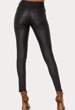 VILA Vicommit coated RWSK New pant