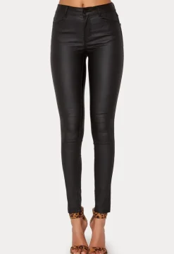 VILA Vicommit coated RWSK New pant