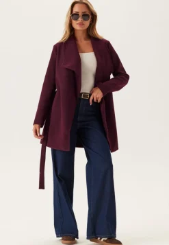 VILA Vicooley Collar Belt Coat