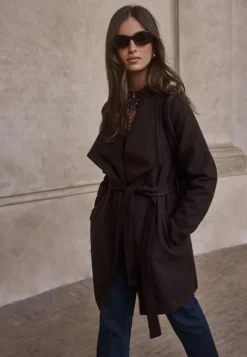 VILA Vicooley Collar Belt Coat