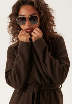 VILA Vicooley Collar Belt Coat