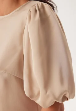 VILA Viellette 2/4 SATIN PUFF TOP S