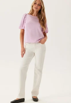 VILA Viellette 2/4 SATIN PUFF TOP S