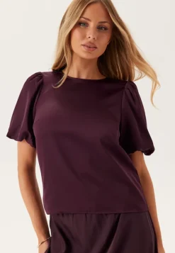 VILA Viellette 2/4 SATIN PUFF TOP S