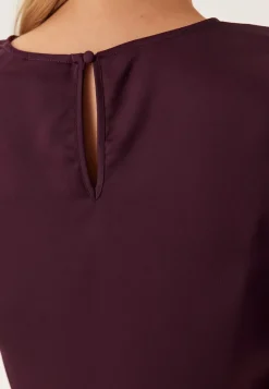 VILA Viellette 2/4 SATIN PUFF TOP S