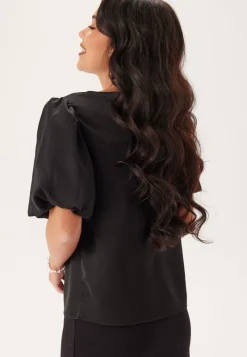 VILA Viellette 2/4 SATIN PUFF TOP S