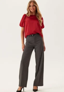 VILA Viellette 2/4 SATIN PUFF TOP S