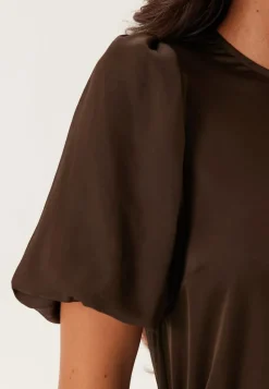 VILA Viellette 2/4 SATIN PUFF TOP S