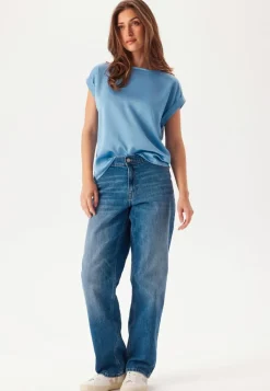 VILA Viellette S/S Satin Top