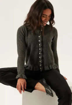 VILA Vijacia O-neck L/S FRILL KNIT