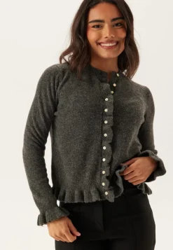 VILA Vijacia O-neck L/S FRILL KNIT