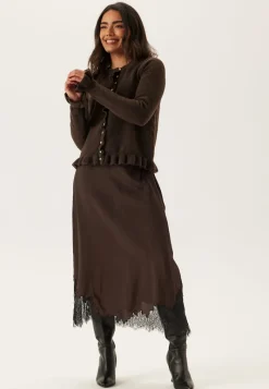 VILA Vijacia O-neck L/S FRILL KNIT