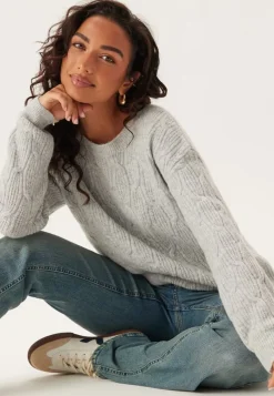 VILA ssia O-neck L/S CABEL KNIT