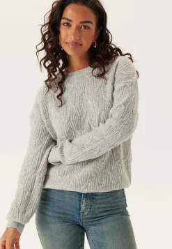 VILA ssia O-neck L/S CABEL KNIT