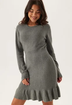 VILA Vinorthy O-neck L/S FRILL KNIT