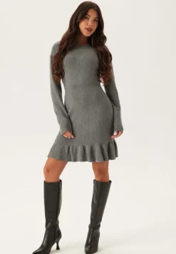 VILA Vinorthy O-neck L/S FRILL KNIT