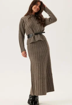 VILA Virelli Ankle Cable Knit Skirt