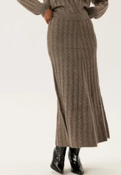 VILA Virelli Ankle Cable Knit Skirt