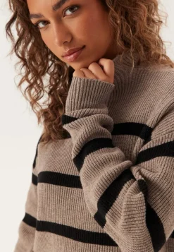 VILA Viril Mockneck L/S Knit Rib Top