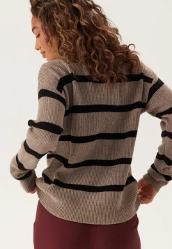 VILA Viril Mockneck L/S Knit Rib Top