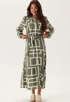 Happy Holly Viscose Long Sleeve Dress