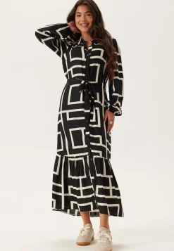 Happy Holly Viscose Long Sleeve Dress