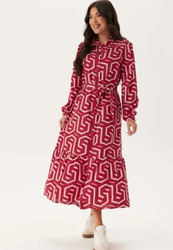 Happy Holly Viscose Long Sleeve Dress