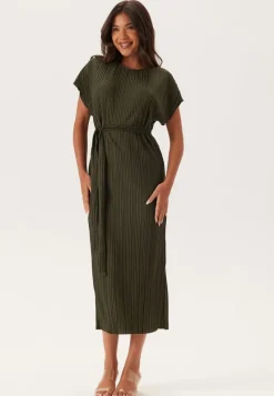 VILA Vitahlia O-neck C/S MIDI DRESS