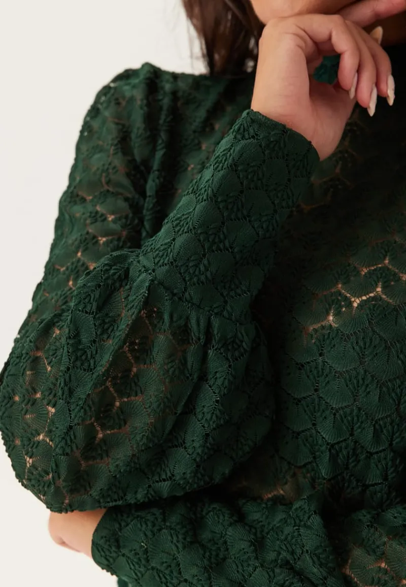 VERO MODA Vmbecca Ls High Neck Lace Top