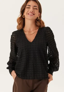 VERO MODA Vmbecca Ls V-neck Lace Top