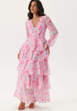 VERO MODA Vmfelicia Ls Ruffle Maxi Dress