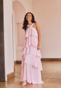 VERO MODA Vmfelicia Sl Ruffle Maxi Dress