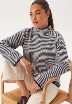 VERO MODA Vmgold Ls Highneck Pinstripe P