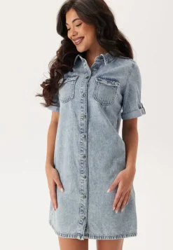 VERO MODA Vmjennie Ss Short Denim Dress