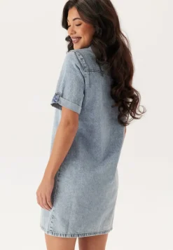 VERO MODA Vmjennie Ss Short Denim Dress