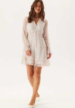 VERO MODA Vmsmilla LS frill short dress