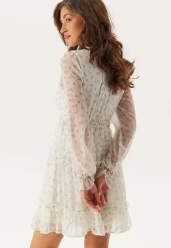 VERO MODA Vmsmilla LS frill short dress