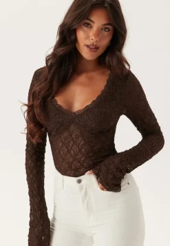 BUBBLEROOM V-Neck Lace Top