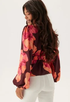 BUBBLEROOM V-neck L/S Blouse