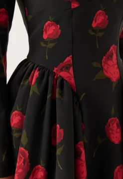 Bubbleroom Occasion Volume Skirt Long Sleeve Mini Dress