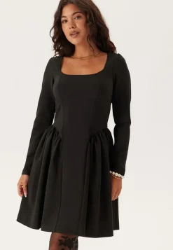 Bubbleroom Occasion Volume Skirt Long Sleeve Mini Dress