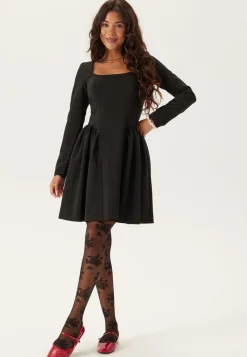 Bubbleroom Occasion Volume Skirt Long Sleeve Mini Dress