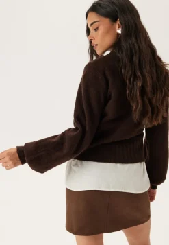 BUBBLEROOM Volume Sleeve Knitted Sweater