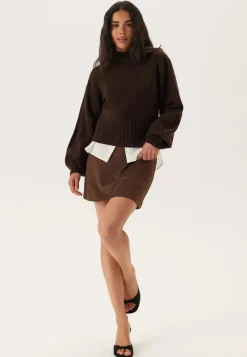 BUBBLEROOM Volume Sleeve Knitted Sweater
