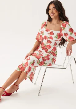 BUBBLEROOM Volume Sleeve Midi Dress