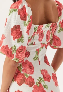 BUBBLEROOM Volume Sleeve Midi Dress