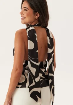 BUBBLEROOM Waterfall Scarf Blouse