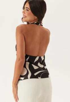 BUBBLEROOM Waterfall Scarf Blouse