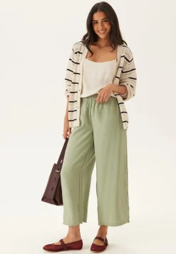 BUBBLEROOM Wide Ankle Modal Trousers