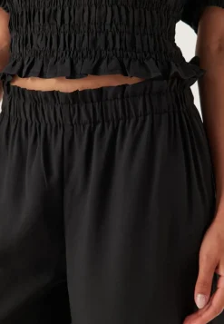 BUBBLEROOM Wide Ankle Modal Trousers